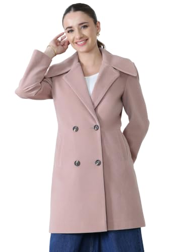 Image of PLAGG Women's Notched Lapel Long Overcoat
