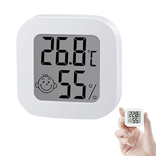 Hancaner Hygromètre d'intérieur Thermomètre Jauge d'humidité Moniteur avec température -10℃-70℃ (14℉-158℉) et capteur d'humidité 10% RH-99% RH Cover