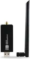 JAPOO RTL8812AU Adaptador USB WiFi para PC Desktop e Laptop Antena 5dBi de banda dupla de alto ganho de 1200 Mbps 5.8G/2.4G suporta Kali Linux Ubuntu Mint Debian Kubuntu Mate Zorin PureOS Raspberry Pi