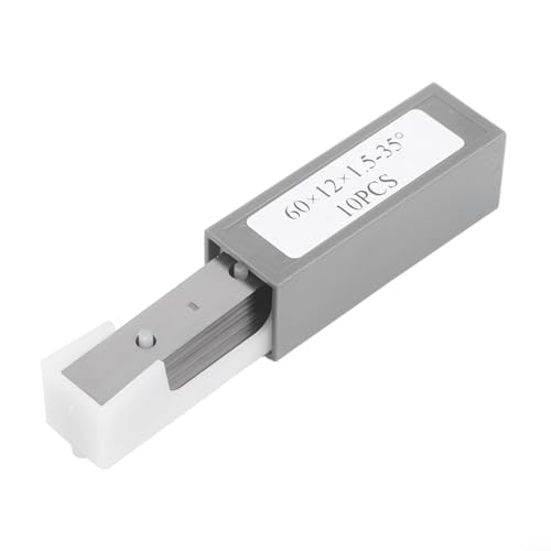 Square Carbide Insert 60x12x1.5mm 35 Degree Double Edged Indexable Blade for Wood Planer Head and Scraper Tools, Rectangular Turning Carbide Cutter