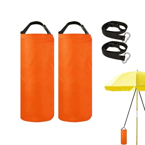 Paquete de 2 Bolsas de para toldo de sombrilla de Playa, de Peso Resistente a Prueba de Viento con cordón, de portátil de Tela Oxford para Tienda de campaña emergente