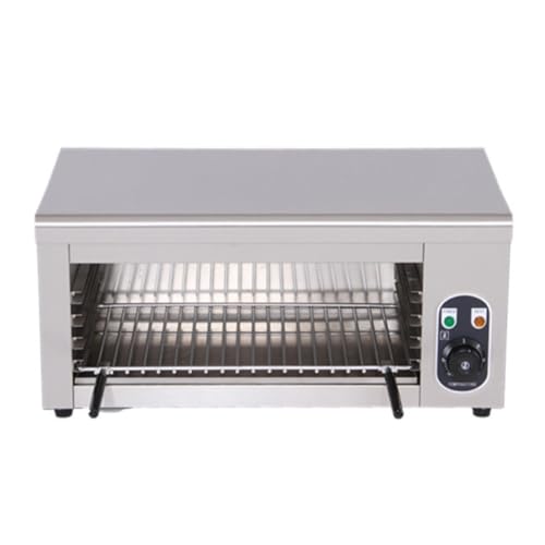 KLYDBMYT Parrilla de Horno de salamandra de encimera para fundir Queso, Horno de salamandra de Pared para Cocina, fundidor de Queso de Acero Inoxidable para restaurantes, cocinas y sándwiches (220 V)