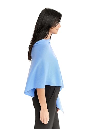 Image of CLAUDIA NICHOLE Womens 100% Cashmere Dress Topper - Cashmere Poncho Wrap