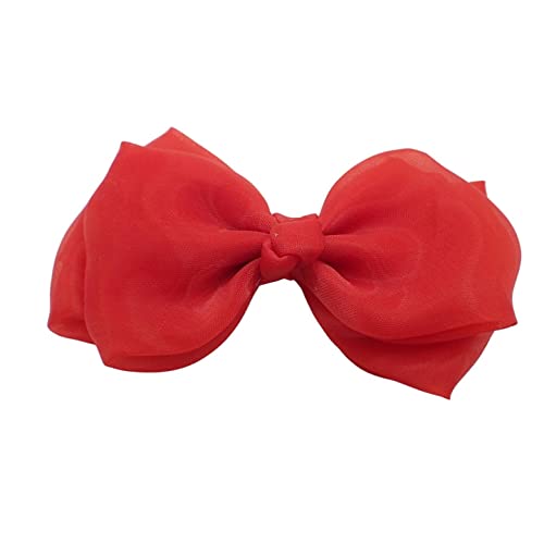 Topkids Accessories Hair Bows Stylish Fashion Special Designs Alligator Beak Hair Clips Cute Bow Party Hair Accessories Girls Children's Women's Ladies Wedding (Satin Double Bow Red)