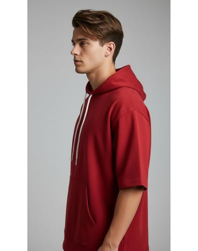 Image of FYLTR Men's Solid Sweatshirt |Oversized Fit| Fashionable Sweatshirt for Men