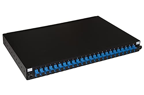 Panneau Fibre Optique 19 Haute Précision 24 Adaptateurs SC Simplex Singlemode
