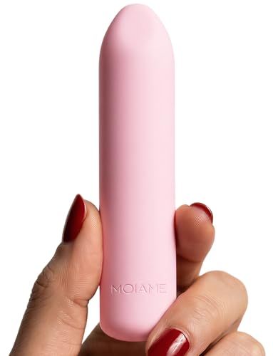 Mini Bullet Vibrator for Women - Beginner-Friendly Silicone Clit Massager Waterproof Rechargeable Finger Vibe with 10 Modes Quiet Lipstick Vibrator for G Spot Nipple Tea Rose