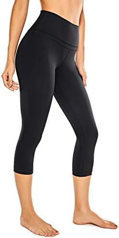 CRZ YOGA Women's High Waist Crop Capri 