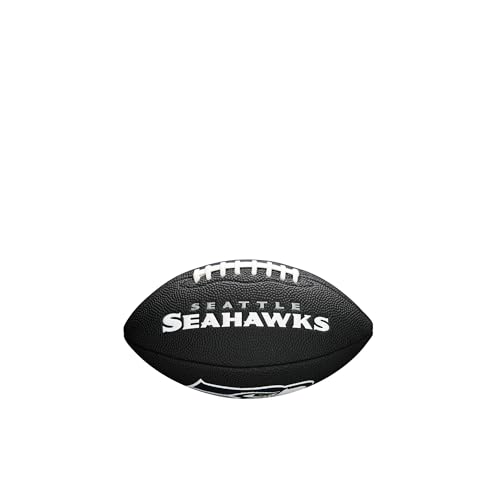 WILSON Sporting Goods NFL Seattle Seahawks Team Logo Football  Black Mini Size