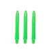 10 sets of 3 (30 Pieces) 2ba Deflectagrip Fluro Neon Green nylon dart shafts Short size 35 mm 1 1/2