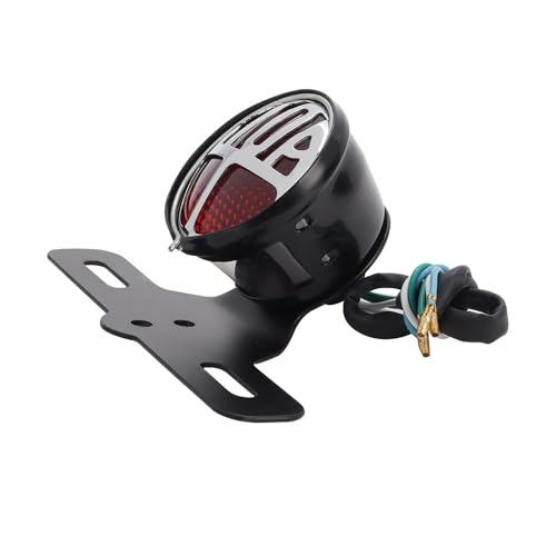 Luz de freno trasera para motocicleta de 12V con faro trasero redondo chopper 7
