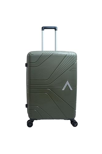 Image of VIP Polypropylene Aristocrat Hard Shell Luggage Set, 55 /66 /76 cm,Set of 3 Suitcases with 8 Spinner Wheels,Number Lock and 7 Years International Warranty (Ivory Green)