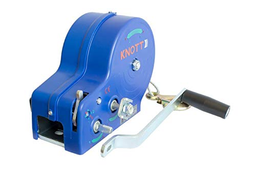 KNOTT Seilwinde 1135 kg mit Kabel, Gehäuse blau