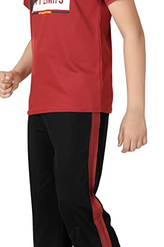 Image of Kids Night Suit for Boys - Cotton Set of Pyjama & T-Shirt Sleepwear - Lightweight & Comfortable Night Wear for Kids