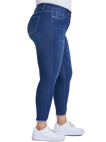 Royalty For Me Womens Women's Plus Size Sustainable Button Fly Skinny Jeans2
