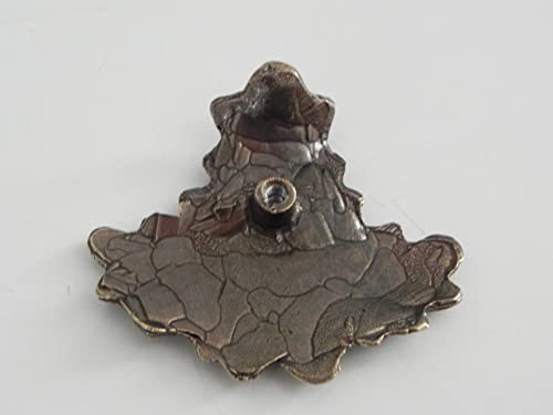 1 Stück Eichenlaub Deckblatt Verzierung klein mit Gewinde & Schraube für Keilerwaffen Gewaff Wildschwein