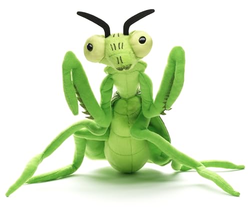 Uni-Toys - Gottesanbeterin - 34 cm (Länge) - Plüsch-Insekt, Heuschrecke - Plüschtier, Kuscheltier