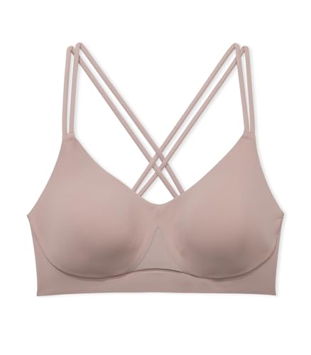 Victoria's Secret Women's VSX Elevate Strappy-Comfort Sports Bra, Low Impact Wireless, Bare Taupe, XS - image 3