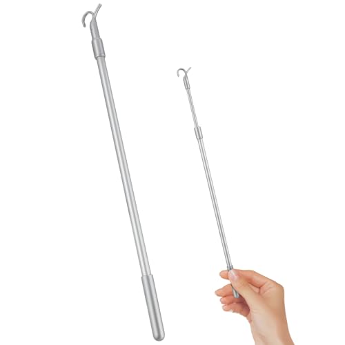 WEKADRIN Varilla Metálica Telescópica de 60 CM para Persianas Verticales Aleación de Aluminio Ligera Varilla de Inclinación para Repuestos de Cortinas y Persianas de Ventana