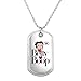 GRAPHICS & MORE Betty Boop Heart Logo Military Dog Tag Pendant Necklace with Chain