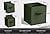 Sorbus Foldable Storage Cubes - 6 Fabric Baskets for Organizing Pantry, Shelf, Toy Box, Cubby, Closet Organizer - 11 Inch Collapsible Closet Organizers and Storage Bins (Dark Green 6 Pack)