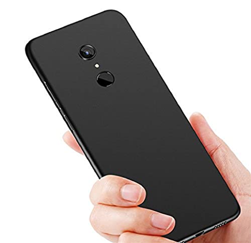 Image of Mobile Back Cover Case for Redmi 5 (Silicone Case|CameraProtection|Black SC1510)