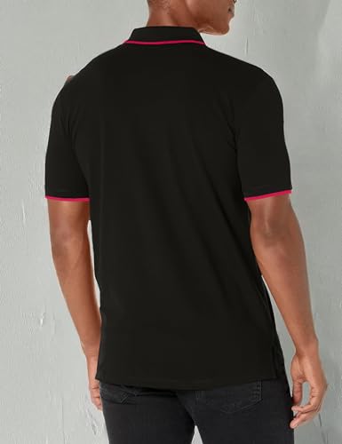 HUGO Men's Slim Fit Cotton Mix Polo Shirt3