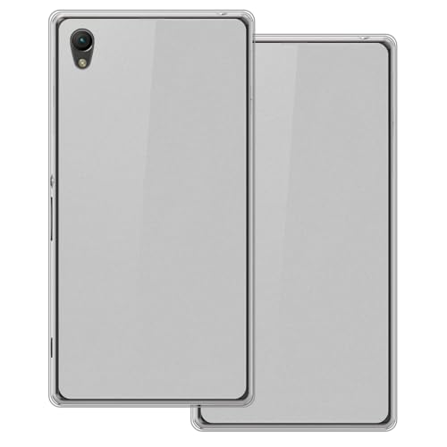 UOGNADGD 2-Pack TPU Case Compatible with Sony Xperia Z2 Phone Cover - Shockproof Flexible Protective Accessories with Precise Cutouts (White+White)