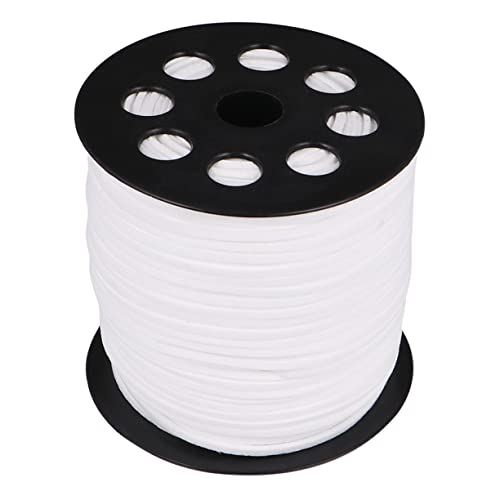 VILLCASE 2.6mm Faux Suede Cord 90m DIY Knitting Jewelry Rope Elastic Thread for Bracelet Necklace Making