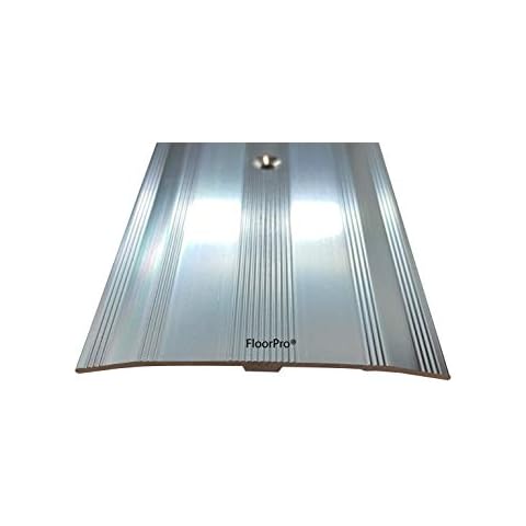 61mm Wide Carpet Metal Cover Trim Door Bar Threshold - Transition Threshold Strip - Metal Plate Covers Flooring Gaps - Grey Colour Cover