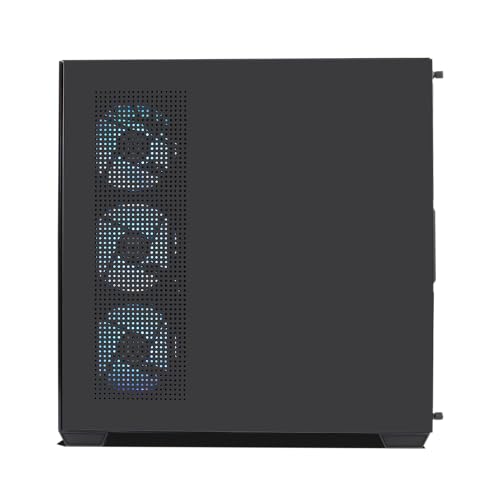 Circle Defender ZX1 Mid- Tower Computer Case | Gaming Cabinet - Black | Support ATX, M-ATX, ITX | Infinity Mirror Pre- Installed 3 x 120mm Front... - Image 4