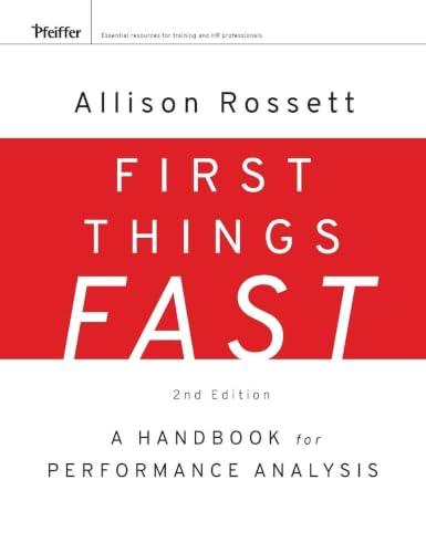 First Things Fast: A Handbook for Performance Analysis (Essential Knowledge Resource (Hardcover)) view 2