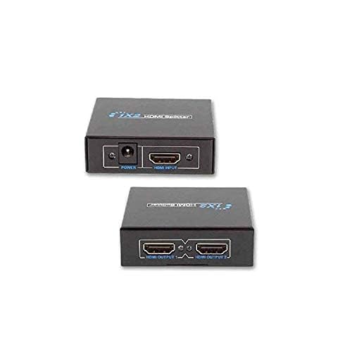 Image of 1x2 HDMI Splitter 2 Ports, HDMI Splitter 1 in 2 Out, Supports 3D 4K x 2K @30HZ Full HD 1080P, Support for TVs or Multi Monitor Adapter at Same Time.