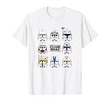 Star Wars: The Clone Wars Multiple Trooper Helmets T-Shirt