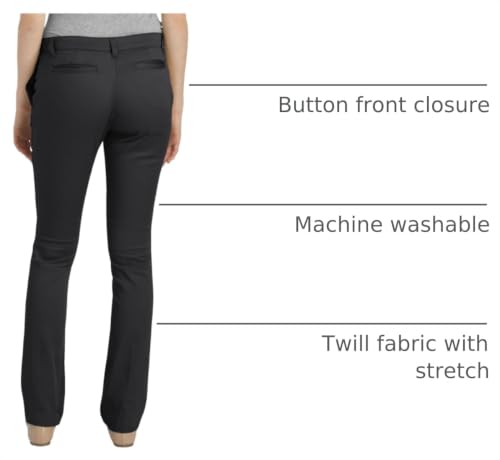 Image of Dickies Girls' Plus Size Stretch Straight Leg Pant