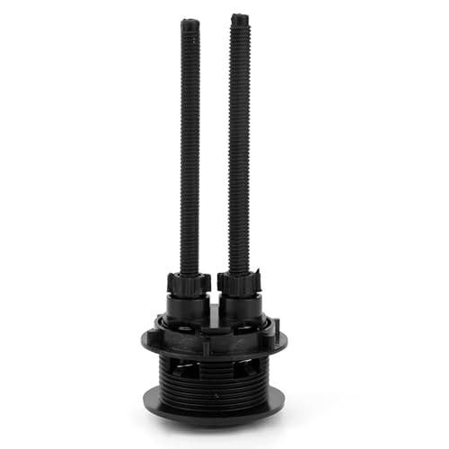 Miniatura 4 de Botón Descarga Inodoro Repuesto 38mm, Pulsador Doble Descarga Ajustable Para Abertura 38-45mm Tanque Universal Pieza De Reparación Para Baño Del Hogar Negro