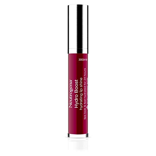 Neutrogena Hydro Boost Moisturizing Lip Gloss, Hydrating Non-Stick and Non-Drying Luminous Tinted Lip Shine with Hyaluronic Acid to Soften and Condition Lips, 80 Deep Cherry, 0.10 oz