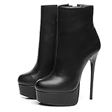  GIARO Galana 1005 Premium High-Heels für Damen - Elegante Stöckelschuhe - Damenschuhe mit hohem Absatz - verführerische Schuhe mit Stilettoabsatz - Pumps in 7 Farben (Schwarz Matt, Numeric_37)