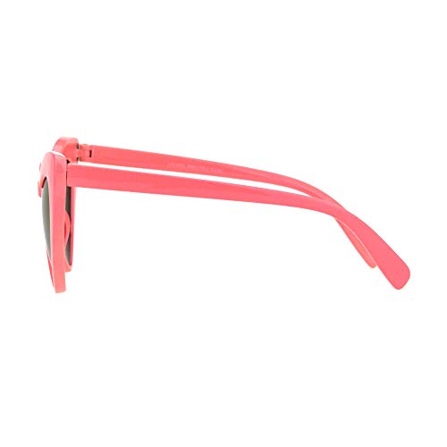 PASTL Girl's Heart Shape Cateye Sunglasses Kids Fashion Mirrored Lens UV 4004