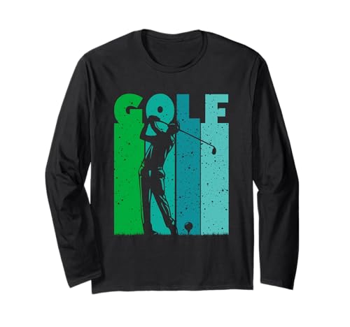 Vintage Golf Club Golf Club Ragazzi Uomini Golf Sport Design Maglia a Manica