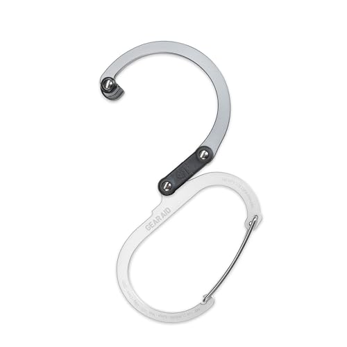 Image of GEAR AID HEROCLIP (Large) Carabiner Gear Clip and Hook for Hanging Heavy Duty Items, Camping Backpacks, Suitcases, Kayaks, Bicycles and More