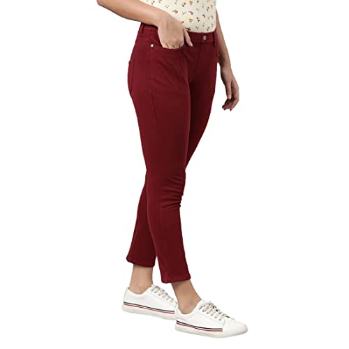 Image of GO COLORS Soft Cotton Blend Printed Jeggings Ankle Length for Women| Breathable, Mid Rise