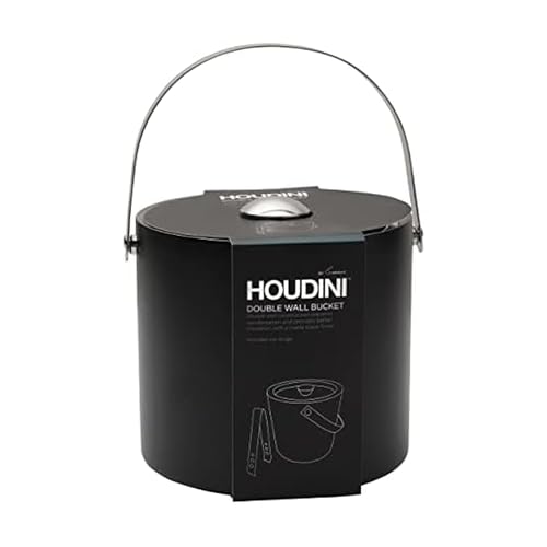 Houdini Double Wall Matte Black Stainless Steel Ice Bucket