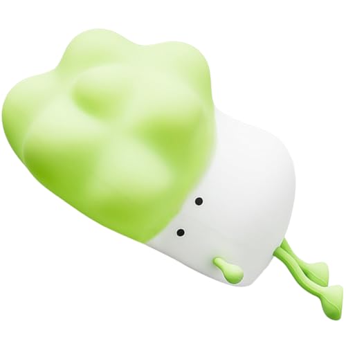 Lámpara de noche recargable de silicona con temporizador verde miniatura 1