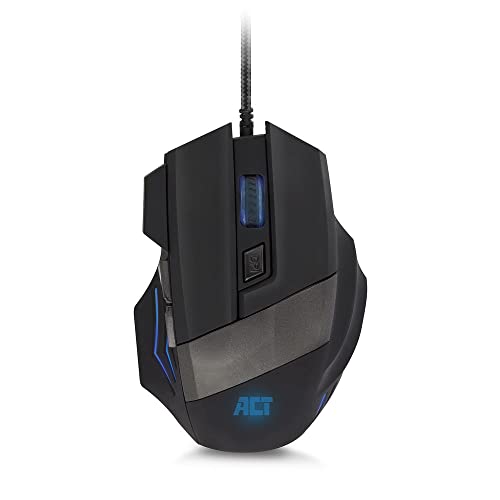 Ratón para Juegos ACT AC5000 Evita el Cansancio con su Forma Ergonómica de 6 Botones