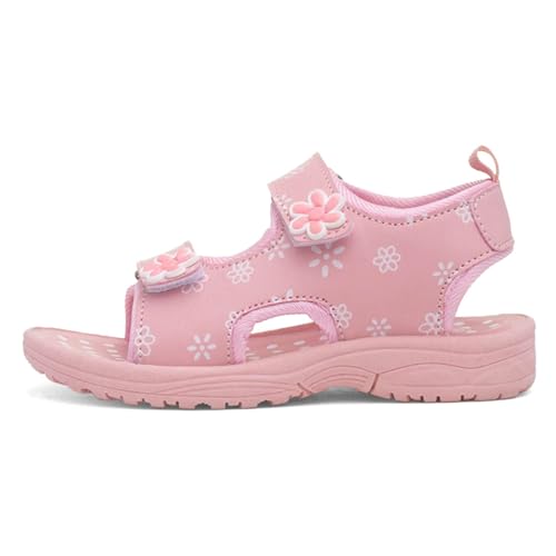 Walkright Catrina Girls Pink Easy Fasten Sandal - Size 13 Child UK - Pink