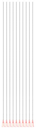 10 Pack of Blunt Tip Lure Lock Dispensing Needle in Your Choice of Gauge and Length These are Non-Medical, Non-Sterile, Industrial Needles for E-Liquid, Inks, Syringes (10" Length, 20 Gauge - Pink)