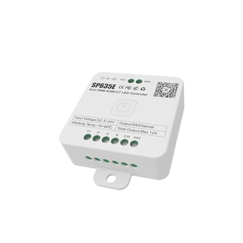 Contrôleur PWM SPI LED SP635E 5V 12V 24V pour ruban pixel RGBW COB 5050