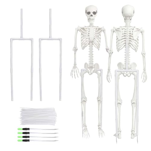 Nalanzhou 2Sets Skeleton Stand for 6FT Skeletons