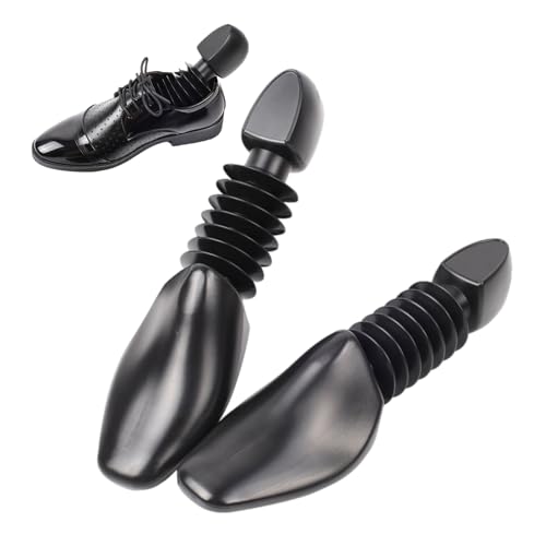Naqqios Hormas Para Zapatillas De Deporte - Ensanchadores De Zapatos, Ensanchadores De Zapatoss Telescópicos Con Resorte Plegable 2 Piezas | Hormas De Zapatos Negras Para Botas Formales